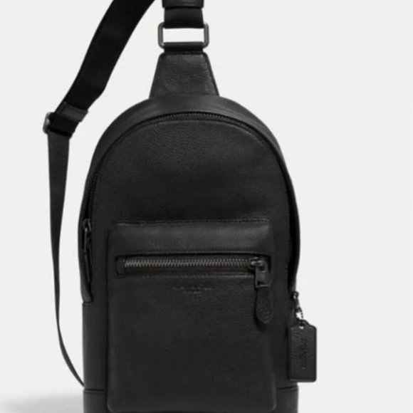 NWT Coach Mens West Pack, Leather, Unisex, Hardware protection and stuffing - Picture 1 of 1